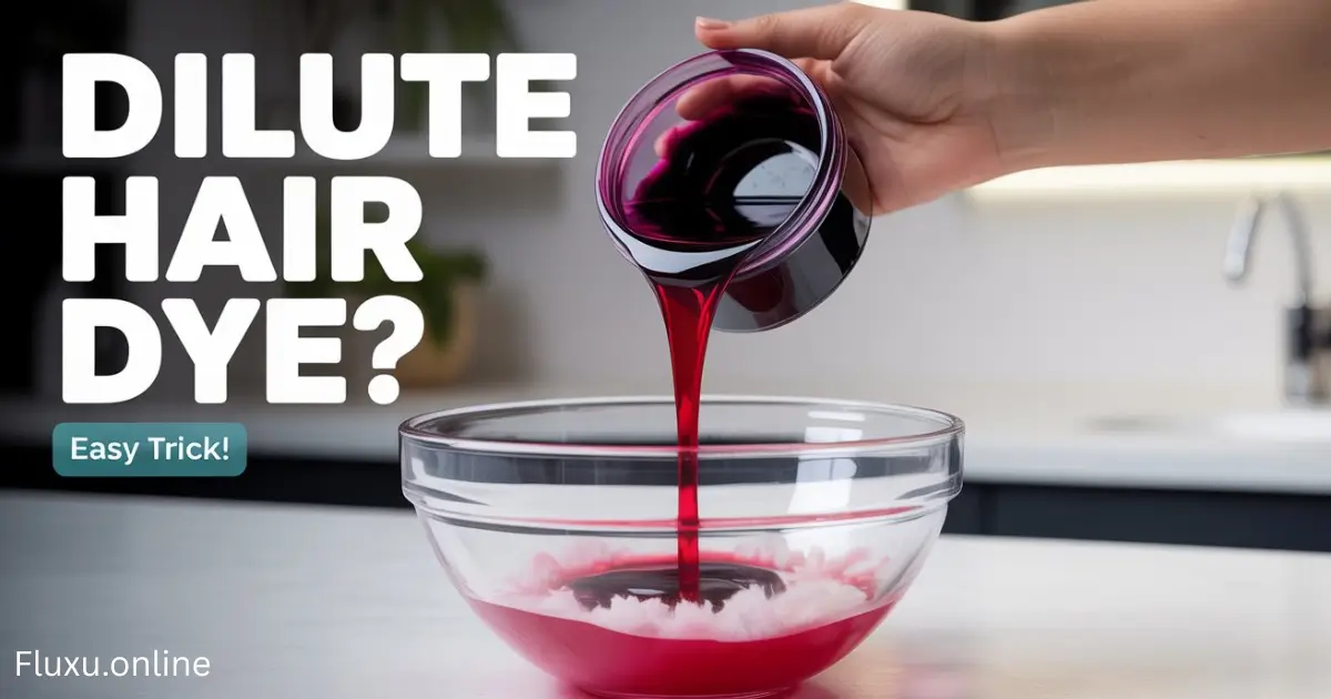 How to Dilute Hair Dye