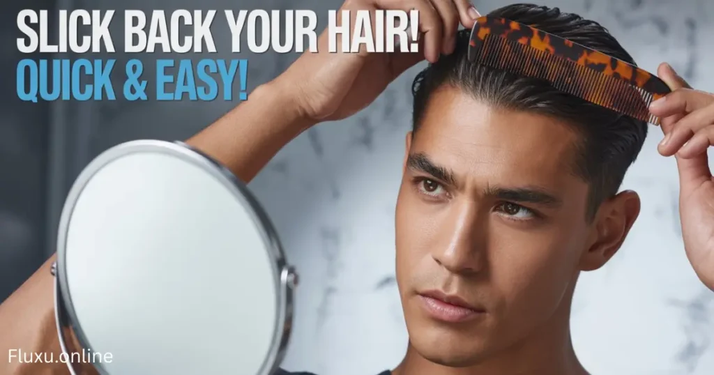 How to Train Hair to Slick Back